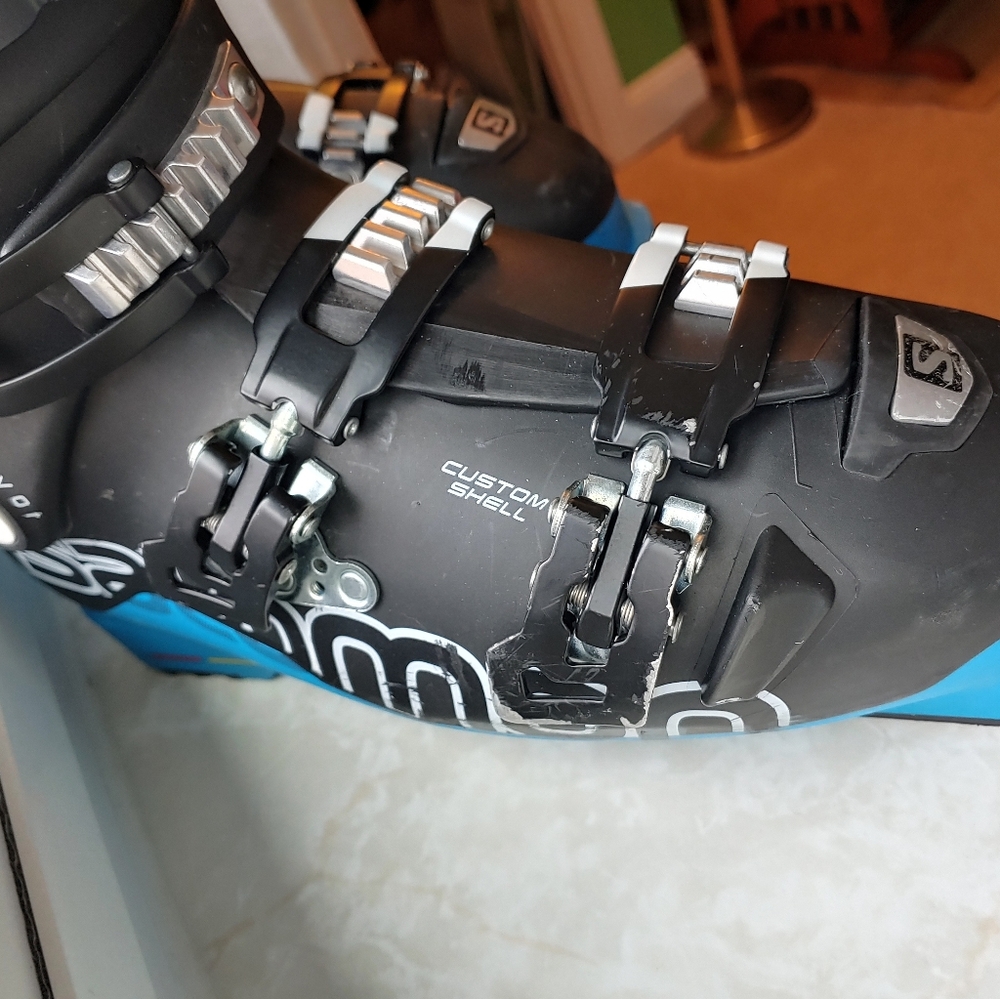 Salomon X-Max 120 Ski Boots - Black and Blue - Picture 5 of 10